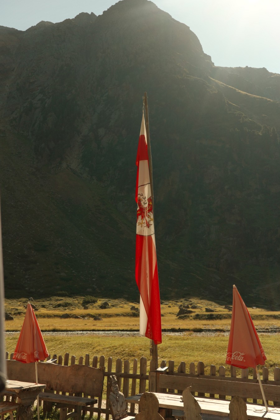 Tirol Flagge auf Sulzenaualm