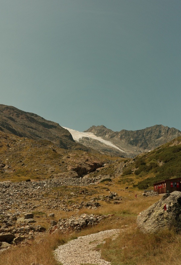 Stubaier Alpen Gletscherzunge kurz vor Baluen Lacke