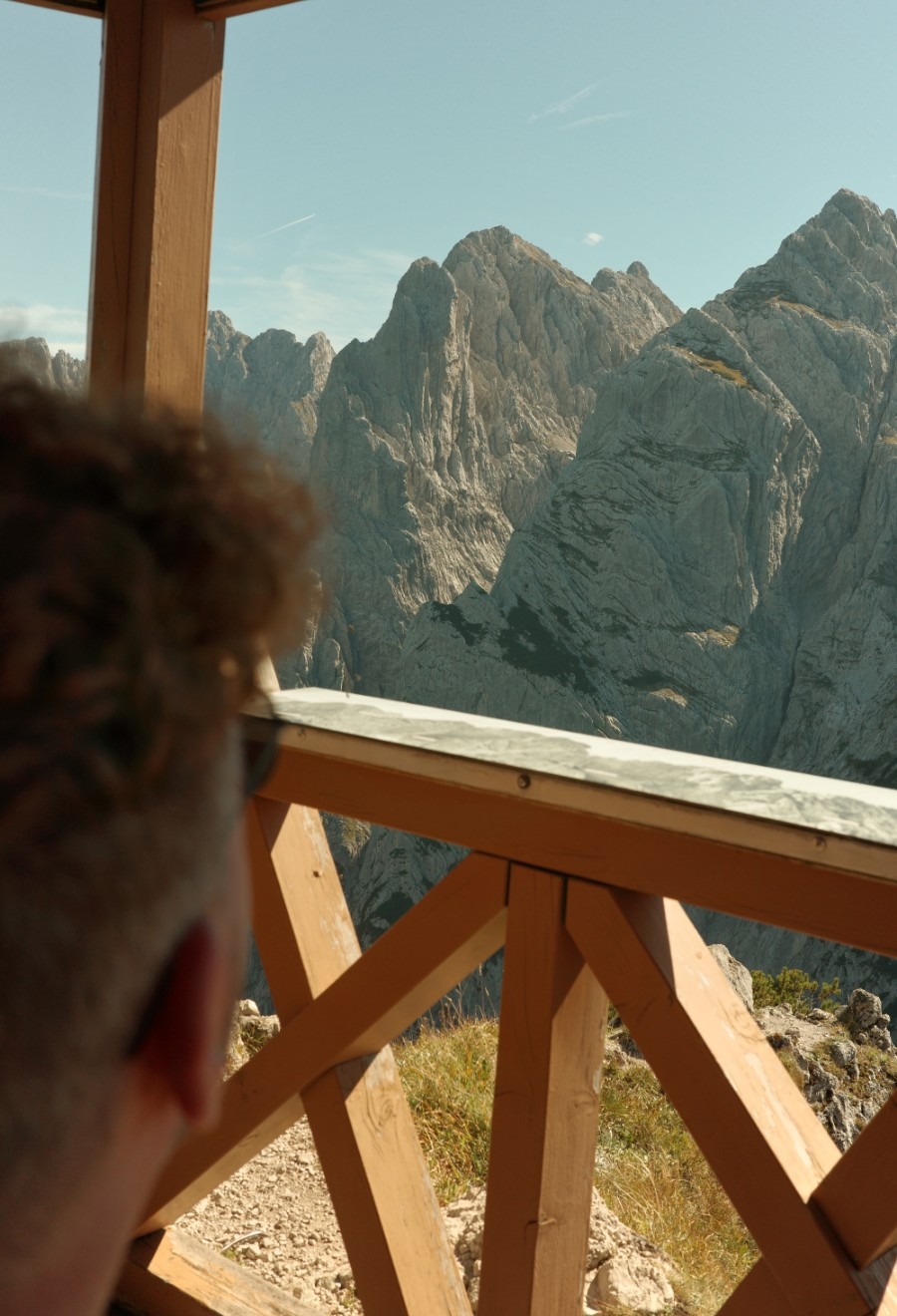 Ausblick vom Stripsenkopf Pavilion Richtung Wilder Kaiser